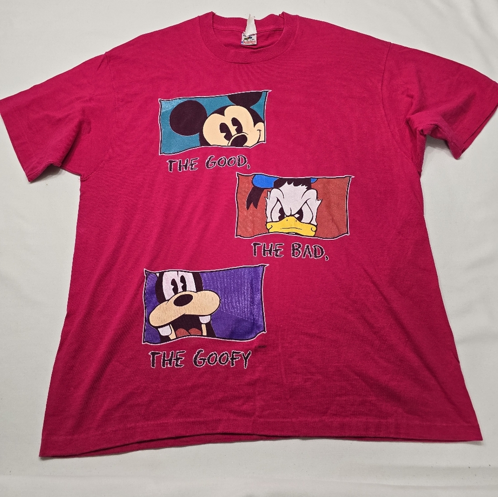 Vintage Mickey & Co. The Good The Bad The Goofy Disney Mickey Mouse Tshirt